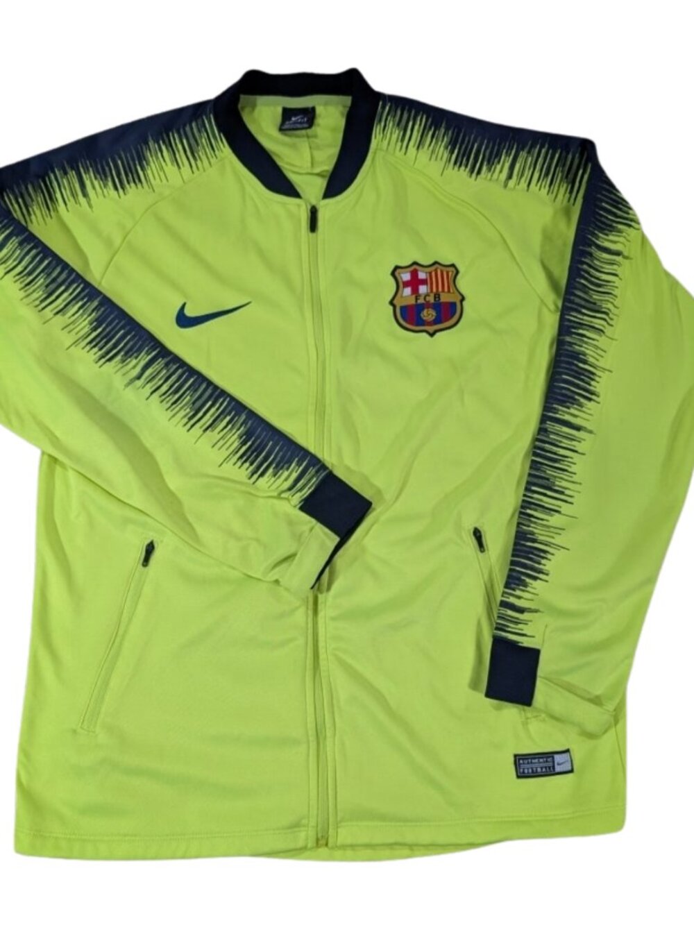 Nike FC Barcelona Anthem Dri-Fit Women's Jacket M Yellow Soccer Football